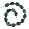 Brazilian Apatite 18x25mm Oval Beads - 16 inch knotted strand