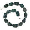 Cherry Tree Beads Brazilian Apatite 18x25mm Alternating Oval, Rectangle, and Teardrop Beads - 16 inch knotted strand 