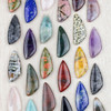 Cherry Tree Beads Natural Gemstone 20x48mm Top Drilled Triangle Free Form Pendant - 1 per bag 