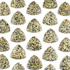 Cherry Tree Beads Dalmatian Jasper 35mm Top Front to Back Drilled Puff Triangle Pendant - 1 per bag 