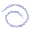 Blue Lace Agate 10x12mm Pebble Beads - 16 inch strand