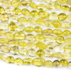 Lemon Quartz 10x12mm Pebble Beads - 16 inch strand