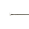 Silver Plated Brass 1 inch, 20g Headpins - 100 per bag