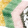 Zoomed view of high-quality 10mm natural gemstone beads in vibrant tones, part of the Cherry Tree Beads artisan strand collection.
