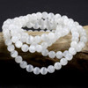 Cherry Tree Beads Selenite 8mm Mala Round Beads - 115 beads per strand 