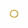 Gold Plated Brass 6mm Soldered Closed Jump Rings - 20 gauge - 25 per bag - CTB-20gclosrg6g