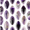 Cherry Tree Beads Amethyst 25x50mm Top Side Drilled Marquise Pendant with a Flat Back - 1 per bag Cherry Tree Beads Amethyst 25x50mm Top Side Drilled Marquise Pendant with a Flat Back - 1 per bag