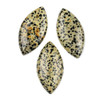 Cherry Tree Beads Dalmatian Jasper 25x50mm Top Side Drilled Marquis Pendant with a Flat Back - 1 per bag 