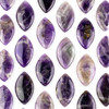 Amethyst 24x44mm Top Side Drilled Puff Marquis Pendant - 1 per bag