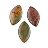 Cherry Tree Beads Red Cherry Creek Jasper 24x44mm Top Side Drilled Puff Marquise Pendant - 1 per bag