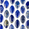 Cherry Tree Beads Lapis 24x44mm Top Side Drilled Puff Marquise Pendant - 1 per bag