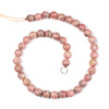 Cherry Tree Beads Rhodochrosite 11mm Round Beads - 15 inch strand 