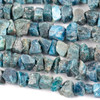 Apatite approximately 7x14-12x18mm Rough Nugget Beads - 15 inch strand
