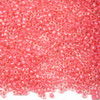  Miyuki 11/0 Lined Rose Pink AB Delica Seed Beads - #DB070, 7 gram tube 