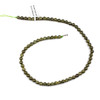 Green Garnet 6mm Round Beads - 15 inch strand