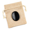 Black Obsidian Worry Stone - 1 per bag