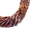 Multicolor Rainbow Spinel 3x4mm Faceted Rondelle Beads - 15 inch strand