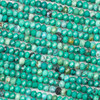 Cherry Tree Beads Natural Turquoise 3x4mm Faceted Rondelle Beads - 15 inch strand 