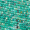 Natural Turquoise 3x4mm Faceted Rondelle Beads - 15 inch strand