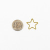 Cherry Tree Beads Plated Brass 16x17mm Star Link - 6 per bag - ES7610 