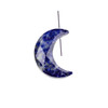 Lapis 20x25mm Top Drilled Faceted Moon Pendant with a Flat Back - 1 per bag