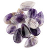 Amethyst 27x45mm Top Front Drilled Teardrop Pendant - 1 per bag