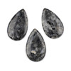 Black Labradorite/Larvikite 27x45mm Top Front Drilled Teardrop Pendant - 1 per bag