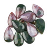 Fancy Jasper 28x46mm Top Front Drilled Teardrop Pendant with Flat Back - 1 per bag