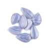 Cherry Tree Beads Blue Lace Agate 20x32-26x47mm Top Front Drilled Teardrop Pendant with a Flat Back - 1 per bag 