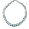 Aquamarine Grade "B" Graduated 6x9-11x18mm Faceted Irregular Rondelle Beads - 15 inch strand