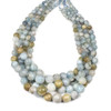 Multicolor Aquamarine Grade "B" Graduated 6-16mm Faceted Round Beads - 15 inch strand