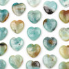 Amazonite Heart Specimen - approx. 30mm x 8mm thick, 1 piece