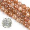 Cherry Tree Beads Sunstone 8mm Mala Round Beads - 115 beads per strand 