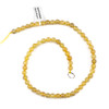 Gold Rutilated Quartz 6mm Round Beads - 15 inch strand