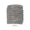 Natural silver stainless steel fishbone chain with pattern, 6x11.5mm, packaged on a 10 meter spool for crafting and DIY jewelry, offered by Cherry Tree Beads.
