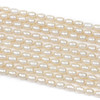 Fresh Water Pearl 5-6mm White Rice Shaped Beads - 14 inch strand