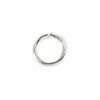 Silver Plated Brass 8mm Soldered Closed Jump Rings - 18 gauge - 100 per bag