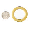 Cherry Tree Beads 304 Stainless Steel 35mm Donut Components with 2 Holes - 2 per bag 