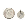 Natural Silver Stainless Steel 12mm Sagittarius Zodiac Charm with 4mm Open Jump Ring - 2 per bag