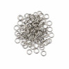 Natural Silver Stainless Steel 4mm Open Jump Rings - 21 gauge, approx. 100 per bag