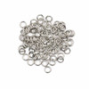 Natural Silver Stainless Steel 4mm Soldered Closed Jump Rings - 21 gauge, approx. 100 per bag