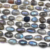 Cherry Tree Beads Blue Labradorite approx. 9x14mm Faceted Nugget Beads with an AB finish - 15 inch strand 