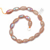 Orange Moonstone approx. 14x22mm Faceted Egg Beads with an AB finish - 15 inch strand