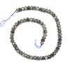 Blue Labradorite 6x9mm Faceted Rondelle Beads - 15 inch strand