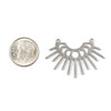 Cherry Tree Beads 304 Stainless Steel 24x36mm Moon Phase Components with 2 Loops - 2 per bag 