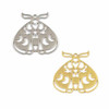 Cherry Tree Beads 304 Stainless Steel 28x30mm Luna Moth with Moon Phase on Closed Wings Components - 2 per bag 