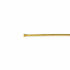 Gold Plated Brass 3 inch, 21g Headpins - 100 per bag