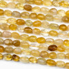 Citrine approx. 7x10mm Faceted Tube/Nugget Beads - 15 inch strand