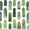 Prehnite Crystal Point Tower - 1 piece, approximately 3-4"