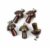 Cherry Tree Beads Dragon Blood Jasper 16x20mm Mushroom Pendant with Silver Loop and 4x7mm Bail - 1 per bag 